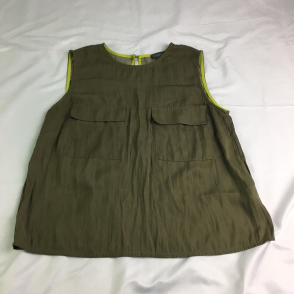 Vince Camuto Sleeveless Top Green XS